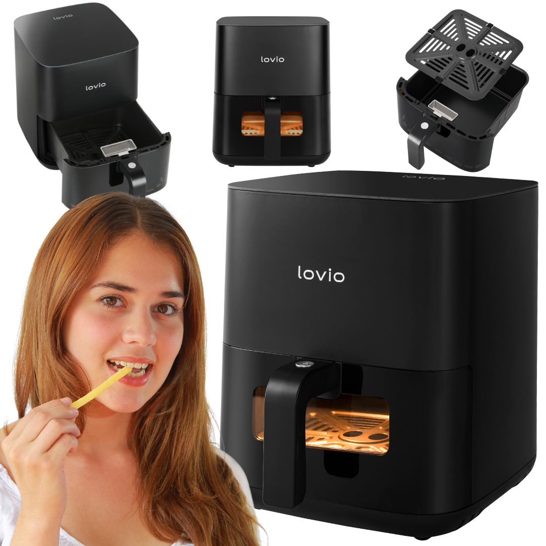 Beztuková fritéza Lovio Vzduchová fritéza LVAF001BK 1800 W 5 l